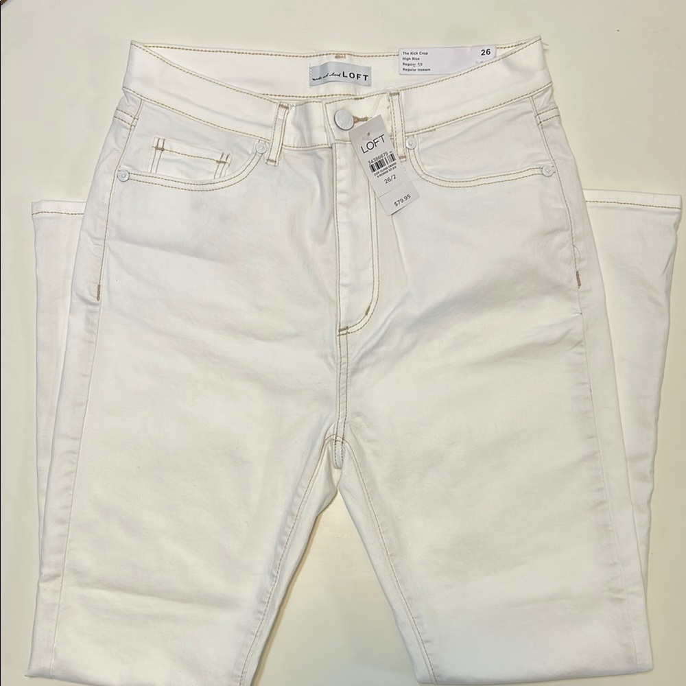 LOFT Kick Crop Jeans
